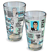 Archer Quotes Pint Glass